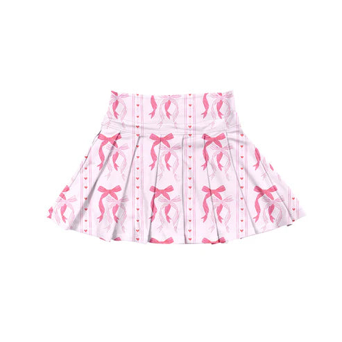 7.1 no moq GLK0117 pre-order baby girls clothes yoga bow pink Skirts dress