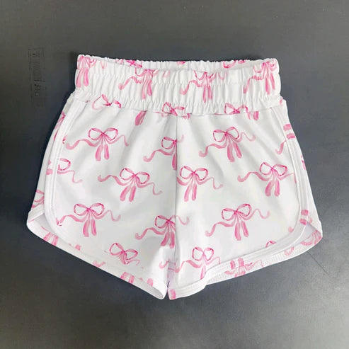5.22 SS0608 Baby Girls Pink Bows Plaid Shorts Bottoms Preorder
