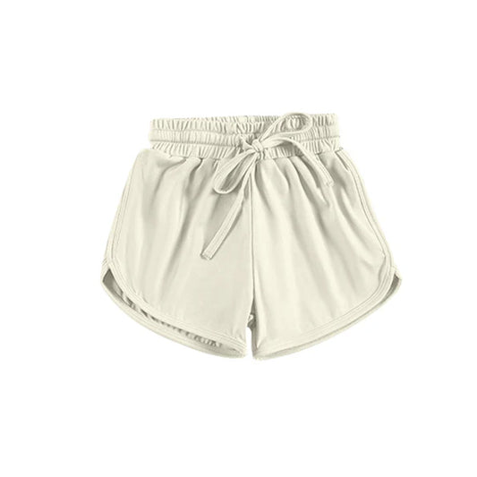 3.27 SS0507 Baby Girls White Belt Yoga Shorts Bottoms Preorder