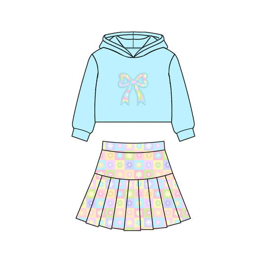 11.29 MOQ：5pcs GLD1552 pre-order baby girl clothes bows toddler girl yoga skirt outfit