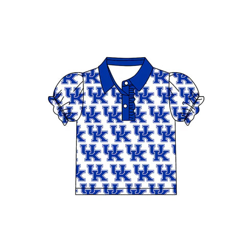 8.1 Custom Moq 5 Baby Girls UK Team Short Sleeve Tee Pullovers Polo Shirts Tops