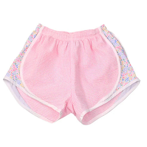 4.4  SS0518 Baby Girls Pink Floral Shorts Bottoms Preorder