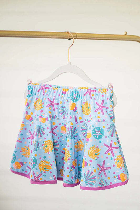 6.13 GLK0096 Baby Girls Blue Sea World Shorts Skirts Preorder