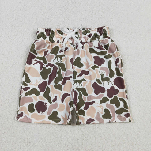 11.26  SS0699 Baby Boys Southern Hunting Ducks Deer Camo Pockets Shorts Bottom