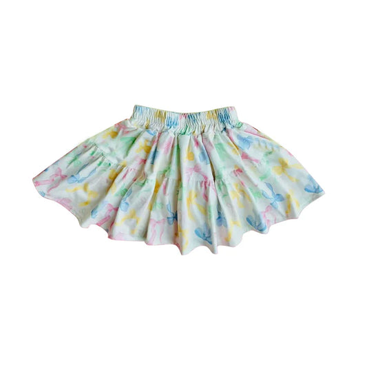 3.25 GLK0070 Baby Girls Colorful Bows Ruffle Skirt Preorder