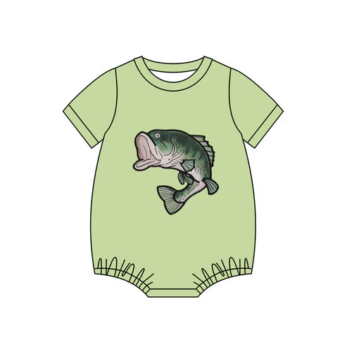 11.4 SR3446 Baby Boys Fishing Hunting Rompers Preorder