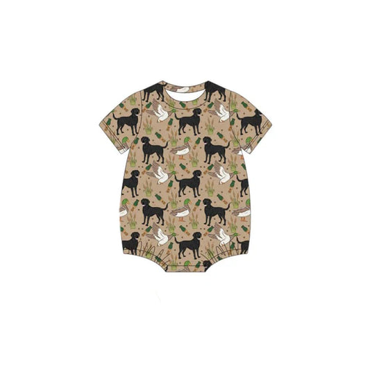 L-3.4 SR2725 Baby Infant Boys Dog Duck Call Rompers preorder