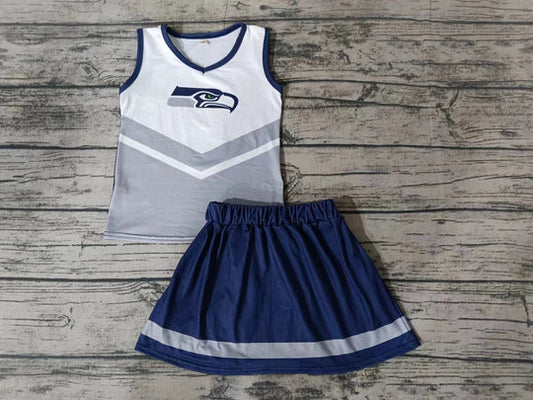 12.18 Custom order MOQ:3pcs each design state cheerleading uniforms girl summer skirt set 47