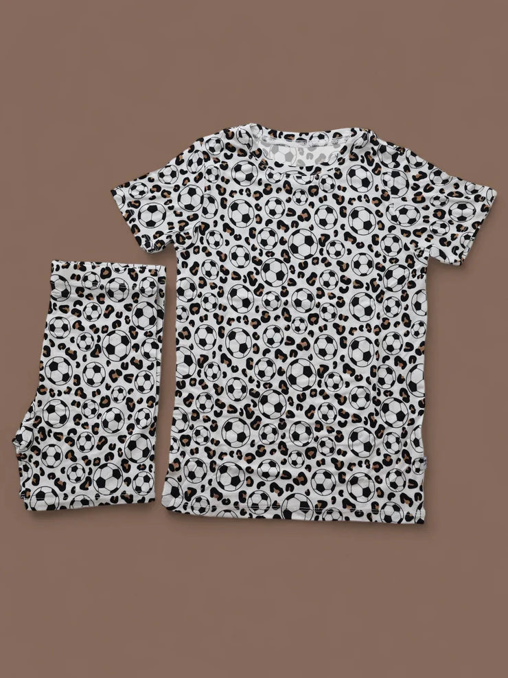 11.10 MOQ：5pcs GSSO2849 pre-order baby girl clothes football toddler girl 4th of July summer outfit