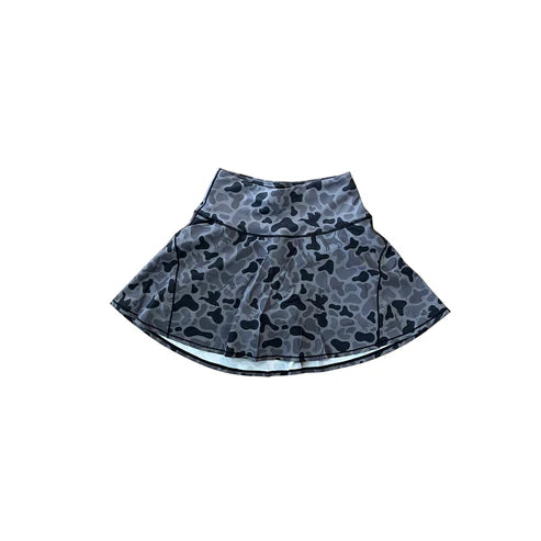 7.29 GLK0130 Baby Girls Western Dark Gray Ducks Camo Yoga Skorts Bottom Preorder