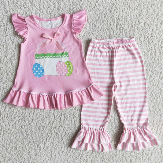 3.21 D1-13 TODDLER GIRL CLOTHES EGG EASTER OUTFIT BOUTIQUE CLOTHING SET--PROMOTION 2025.3.8 $2.99