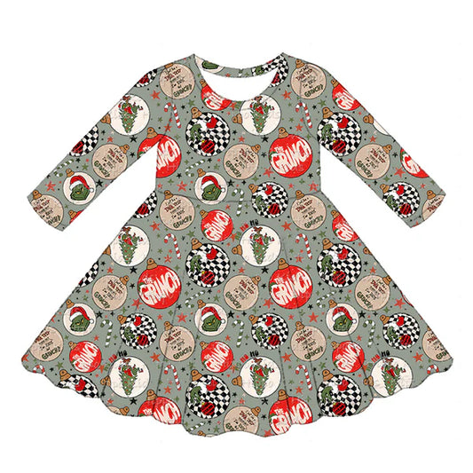 5.28 GLD0905 Baby Girls Christmas Disco Knee Length Dresses Preorder