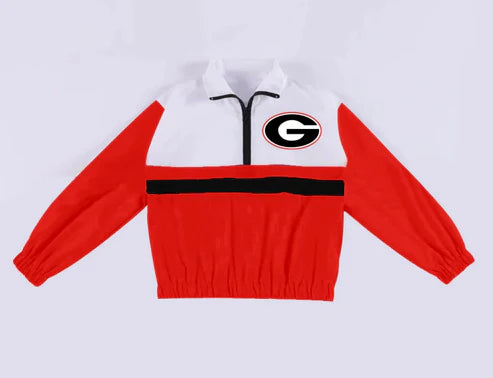 10.8 Custom Moq 5 Baby Boys Georgia Team Pullover Jackets Tops