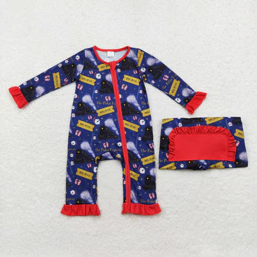3.13 LR1132 RTS baby girl clothes believe girl winter romper Bamboo christmas clothes