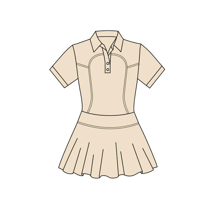 11.24 MOQ：5pcs GSD3170 pre-order toddler clothes khaki girl yoga summer dress