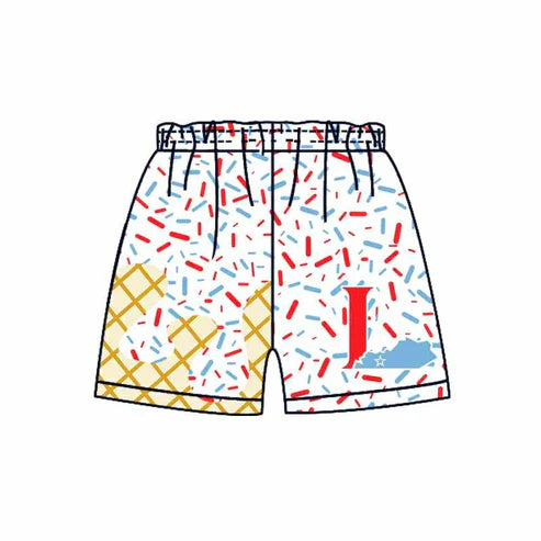 7.2 Custom Moq 3 Baby Boys Drip White L Sprinkles Team Shorts Bottoms