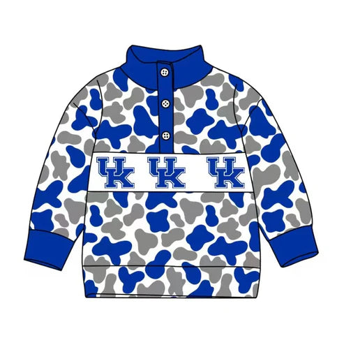 10.13  Custom Moq 8 Baby Boys UK Team Buttons Pullovers Tops