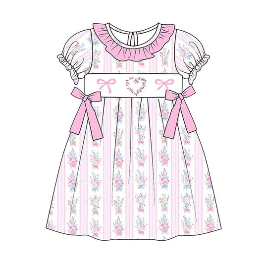 11.13 MOQ:5pcs GSD3078 pre-order toddler clothes heart girl valentine summer dress