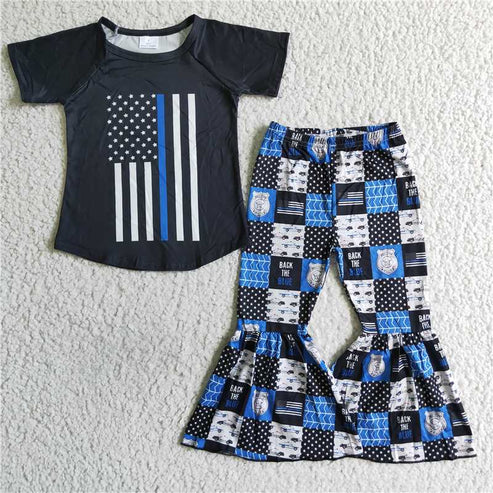 5.23 A13-4 kids clothes short sleeve top with pants set