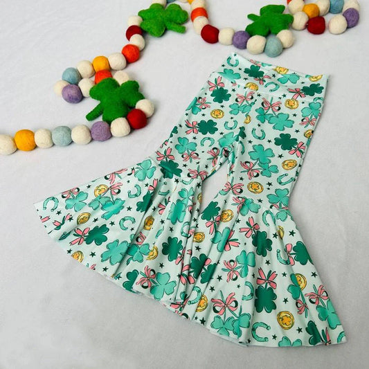 11.26 MOQ：5pcs P1002 pre-order baby girl clothes lucky girl winter pant