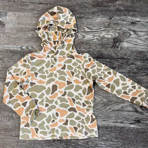 8.6 BT1313 Baby Boys Western Green Khaki Camo Hoodies Top Preorder