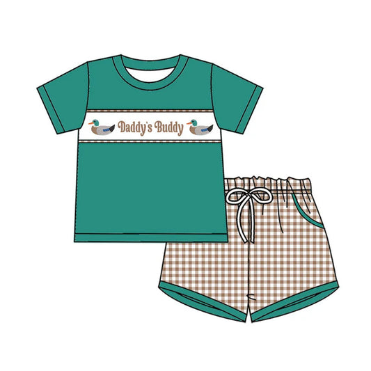 11.8 MOQ:5pcs BSSO1656 pre-order baby boy clothes daddy’s buddy toddler boy summer outfit