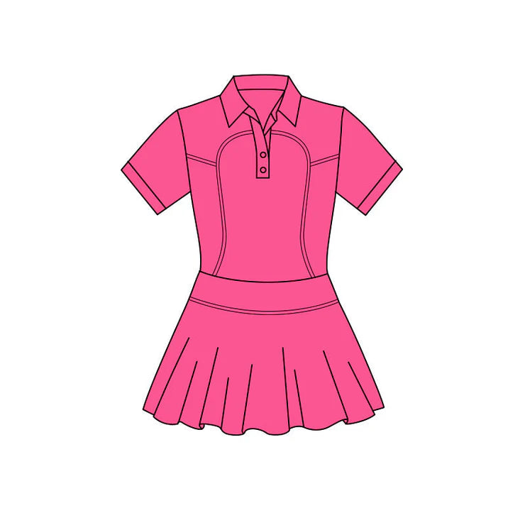 11.24 MOQ：5pcs GSD3164 pre-order toddler clothes pink girl yoga summer dress