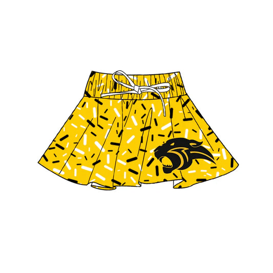 7.9 Custom Moq 3 Baby Girls Golden Team Skort Shorts Bottoms