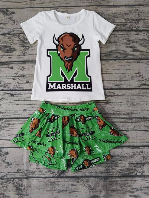 5.5 Baby Girls Marshall Team Shirt Top Shorts Skirts Clothes Sets Preorder(moq 3)
