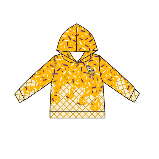 7.8 Custom Moq 3 Baby Boys Long Sleeves YIKINGS Team Hoodies Top