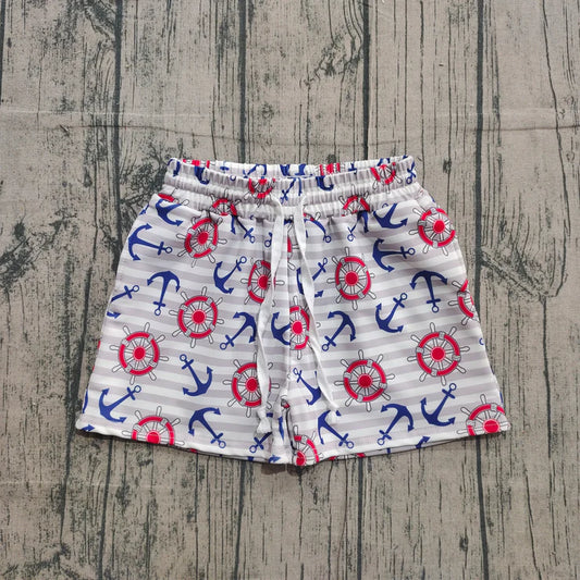 11.11 S0589 pre-order toddler boy cloths 4th of July boy summer swim shorts real pic