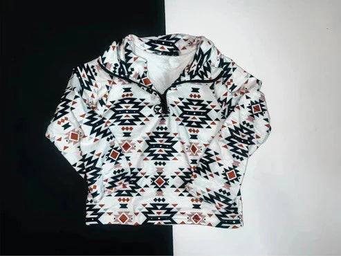 5.30 BT0937 Baby Boys Western Aztec Zip Pullovers Tops Preorder