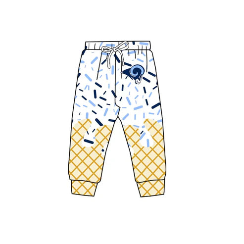 11.5 Custom Moq 8 Baby Boys Goats Team Jogger Pants Bottoms