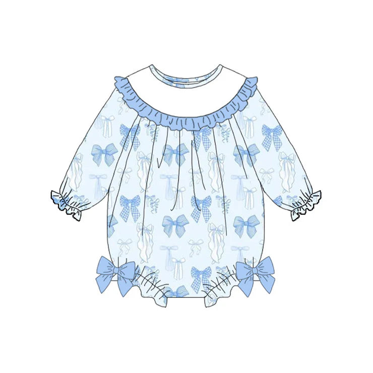 11.13 MOQ:5pcs LR2900 pre-order baby girl clothes bows girl winter bubble
