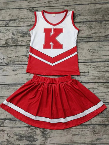 12.17 Custom order MOQ:3pcs each design baby girl clothes state girl skirt set 1