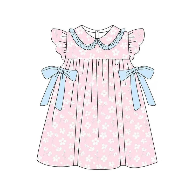 11.10 MOQ：5pcs GSD3062 pre-order toddler clothes flower girl summer dress