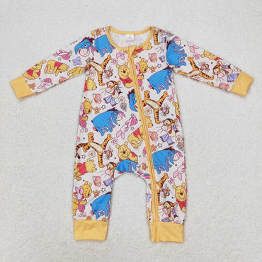 3.14 LR0971 RTS baby girl clothes cartoon toddler girl winter romper Bamboo
