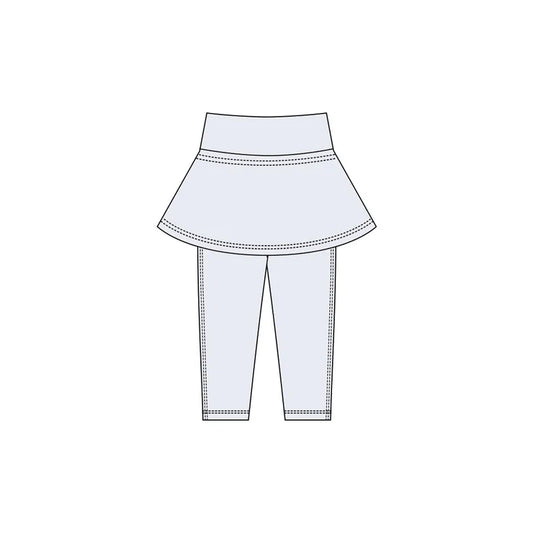 11.21 MOQ：5pcs P0984 pre-order baby girl clothes grey girl winter skirt yoga pant