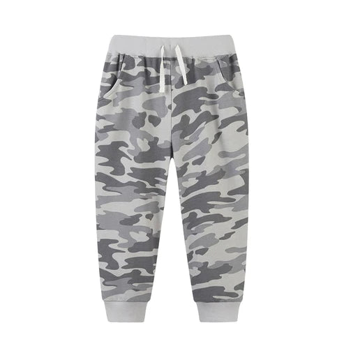 9.23 P0858 Baby Boys Western Grey Camo Pockets Legging Pants With Belt Preorder