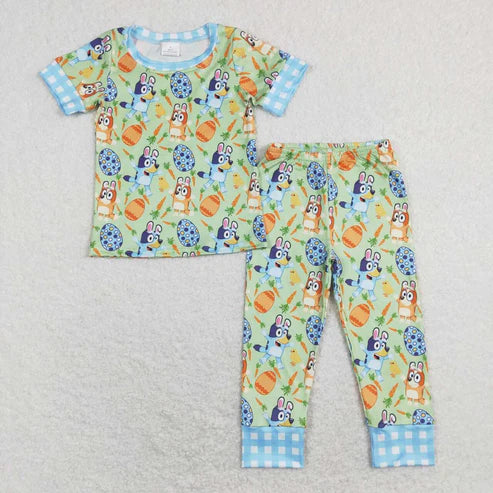 9.15 BSPO0273 Green short-sleeved trousers suit