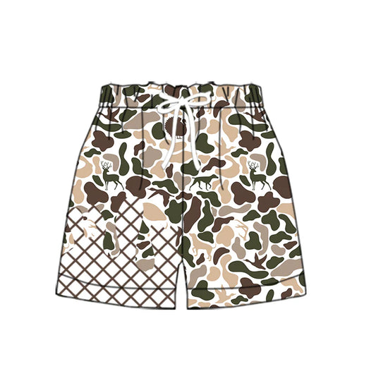 9.25 SS0652 Baby Boys Dog Duck Deer Camo Drip Team Shorts Bottom Preorder