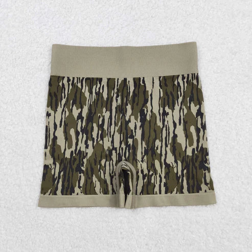 9.13 SS0642 Adult Women Bottomland Camo Knitted Yoga Bottoms