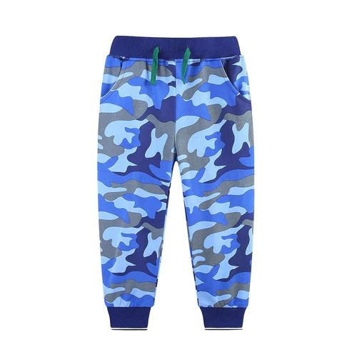 9.23 P0859 Baby Boys Western Blue Camo Pockets Legging Pants With Belt Preorder