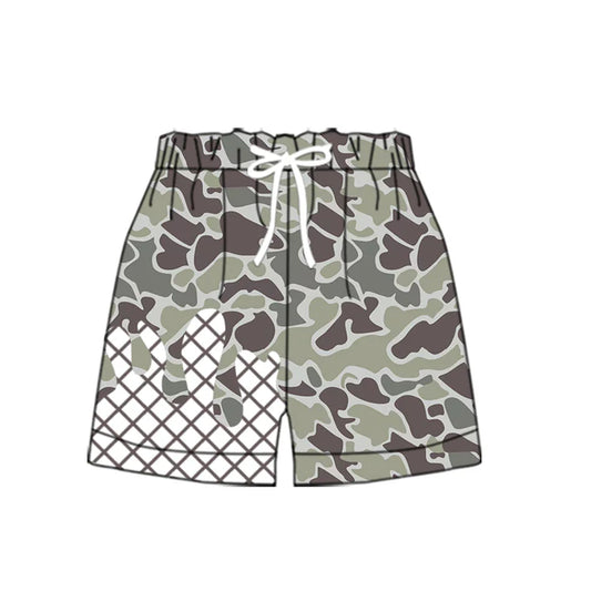 9.25 SS0648 Baby Boys Dark Grey Camo Drip Team Shorts Bottom Preorder