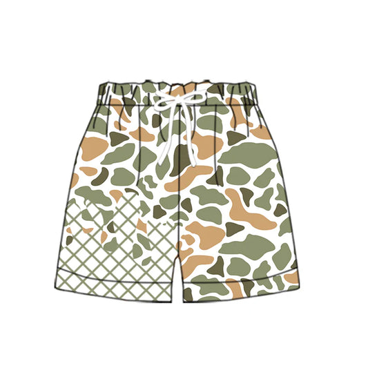 9.25 SS0649 Baby Boys Green Khaki Camo Drip Team Shorts Bottom Preorder