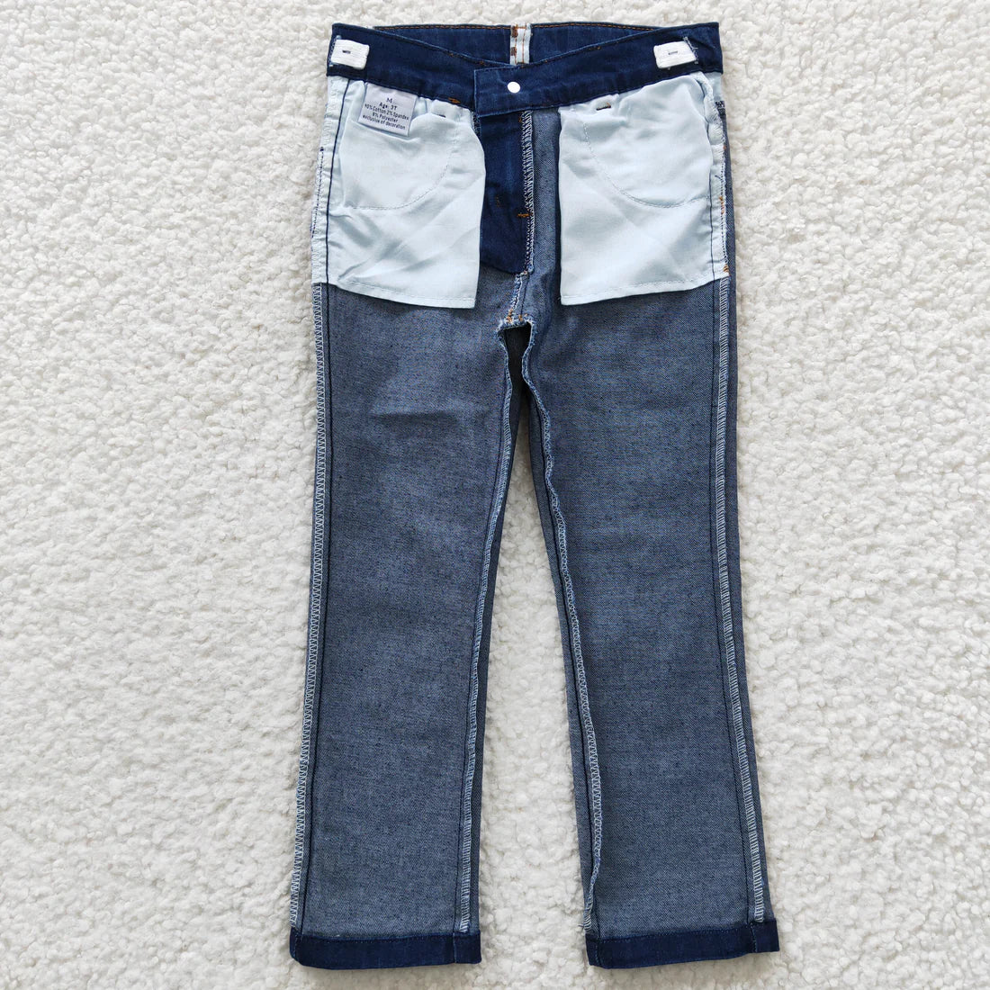 L-3.7 P0075 Bleached Denim trousers blue