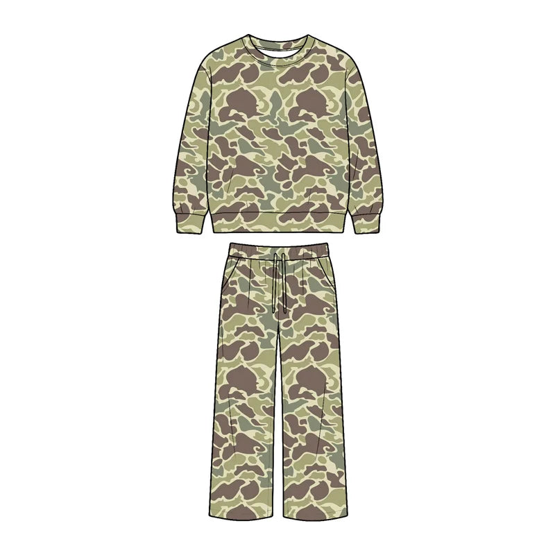 7.25 design Baby Boys Camo Top Pockets Pant Hunting Clothes Sets