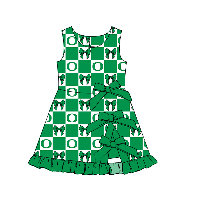 Custom Order Baby Girls DUCKS Team Short Knee Length Dress