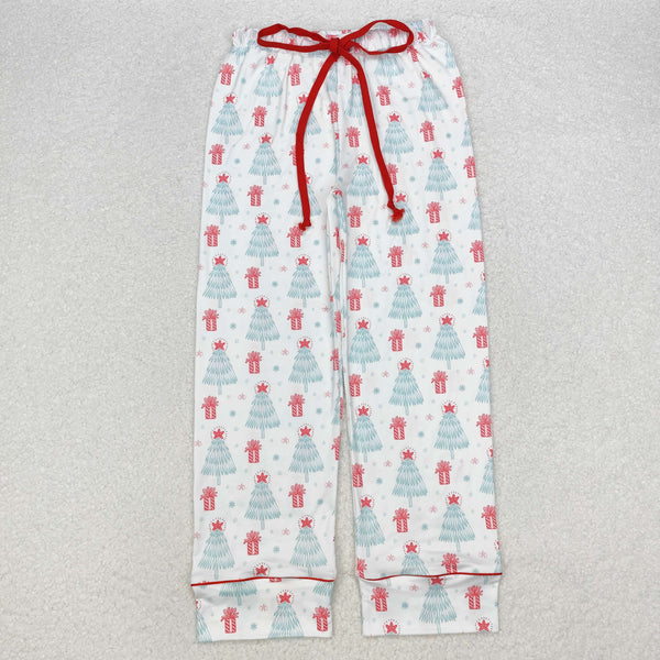 P0614 Adult Women Christmas Tree Gifts Bottom Pants Pajamas