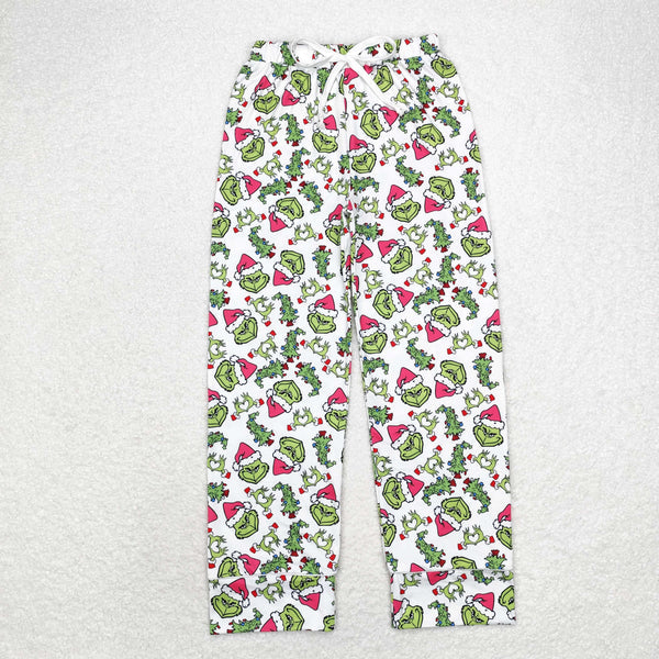 P0542 Adult Christmas tree rose red white pants